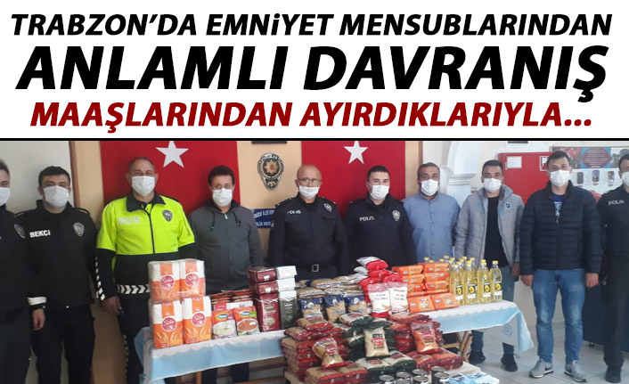Trabzon’da polislerden anlamlı davranış! Kendi imkanlarıyla…
