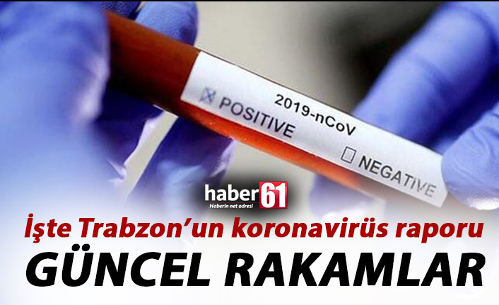 İşte Trabzon’un koronavirüs rakamları!