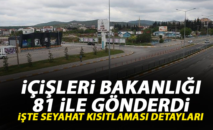 İçişleri Bakanlığı'ndan 81 ile seyahat genelgesi! Detaylar belli oldu