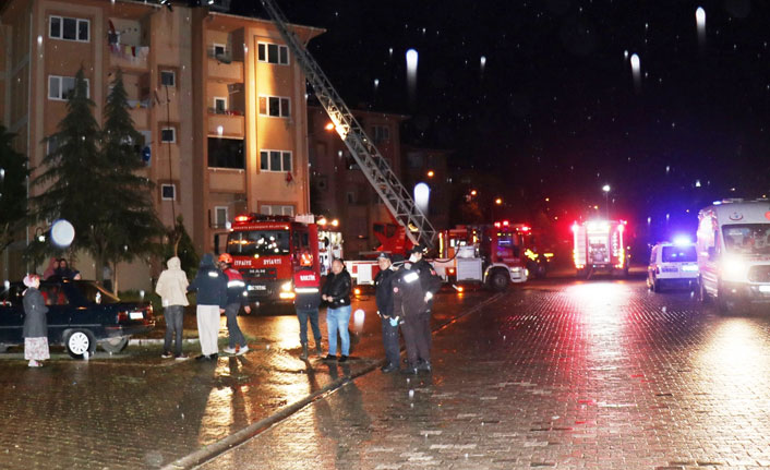 Sahurda yangın paniği