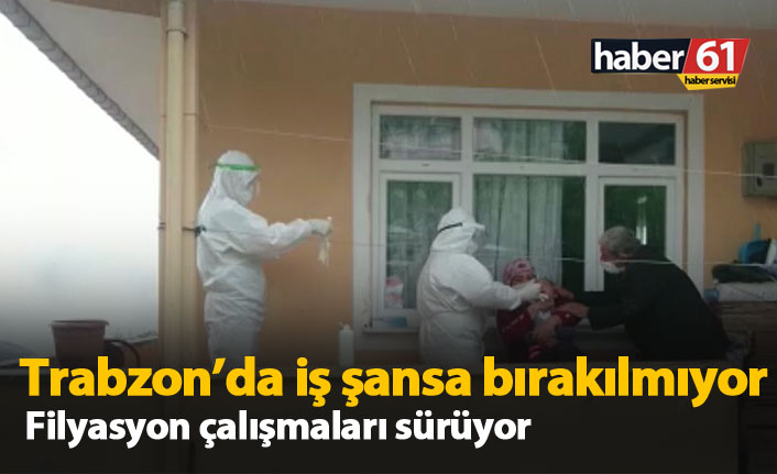 Trabzon'da filyasyon çalışmaları sürüyor. 07.05.2020