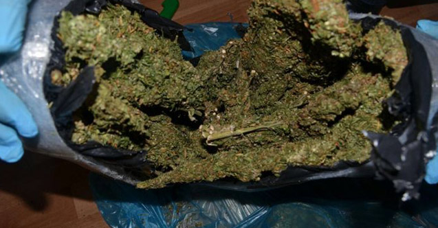 Bayburt'ta esrar ele geçirildi