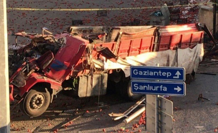 Freni boşalan kamyon köprüden uçtu