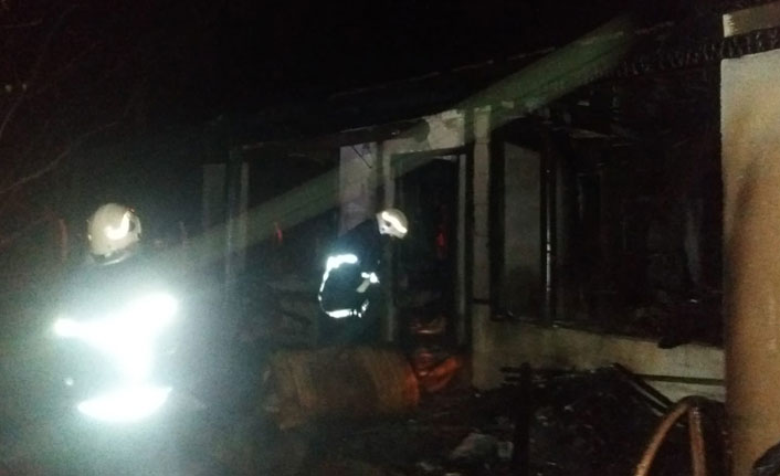 Kütahya'da ev yangını