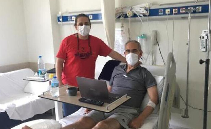 Profesör 82 derecedeki termal suya düştü