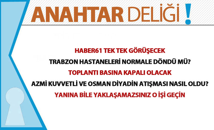 Anahtar Deliği 18.05.2020