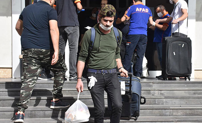 Karantina süreleri dolan 170 kişi, memleketlerine uğurlandı