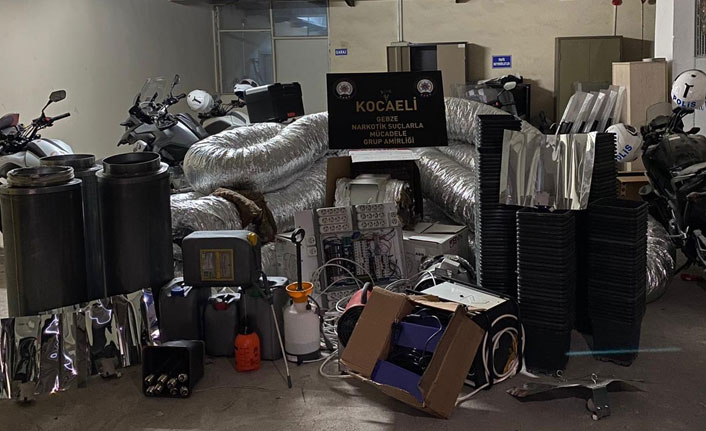 Evin bodrumunu uyuşturucu imalathanesine çevirdi