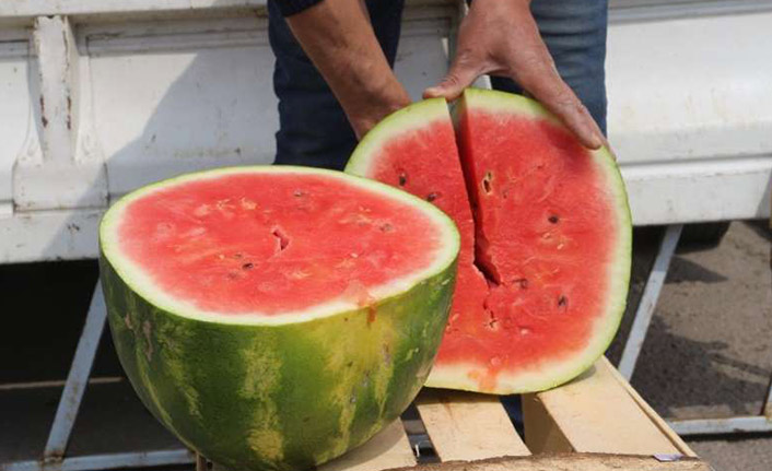 Karpuzu kestirip almayan müşterisini bıçakla kovaladı