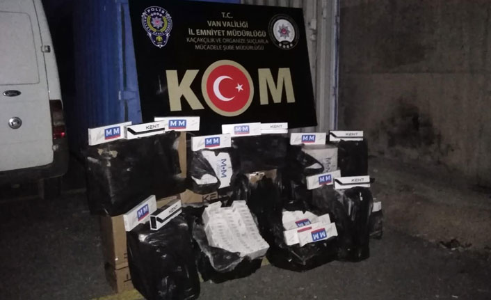 Van'da 7 bin paket kaçak sigara ele geçirildi