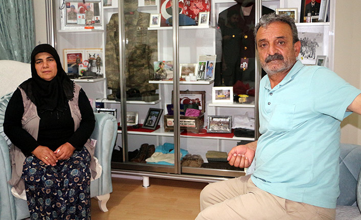 Şehidin odasını müzeye dönüştürdüler