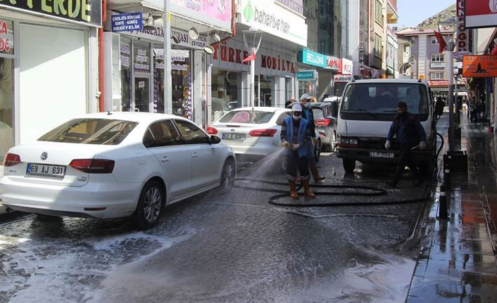 Bayburt’ta dezenfekte çalışmaları sürüyor