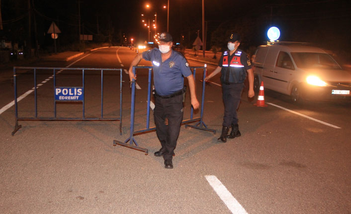 Balıkesir’de sınır kontrol noktaları kaldırıldı