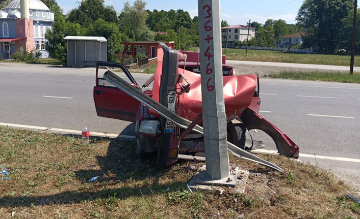 Samsun'da trafik kazası