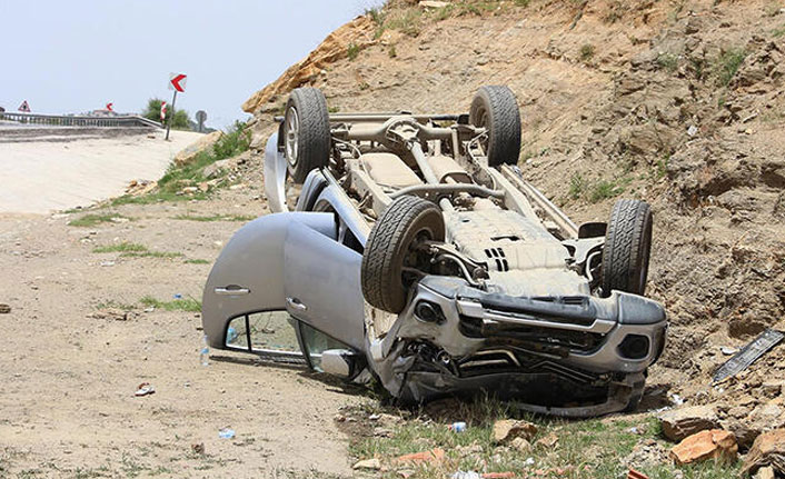 500 metre ara ile iki ayrı kaza