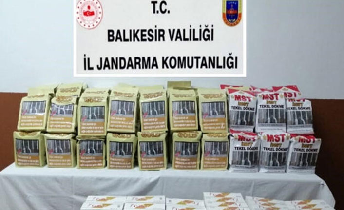 Balıkesir'de kaçak tütün operasyonu