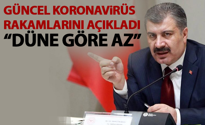 Güncel koronavirüs rakamları açıklandı: Dünkünden az!