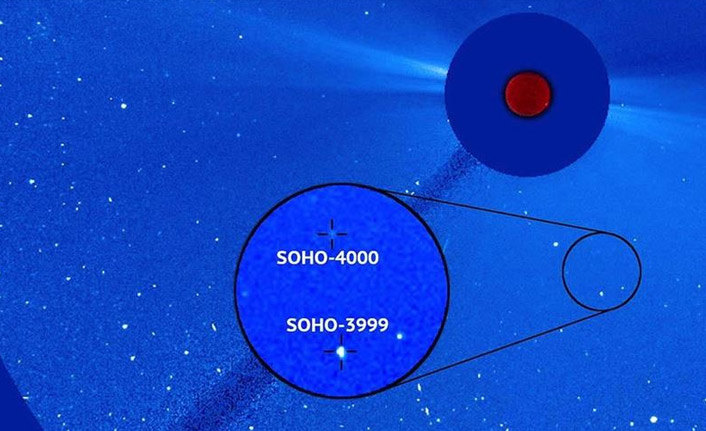 SOHO Teleskobu 4 bininci kuyruklu yıldızı tespit etti