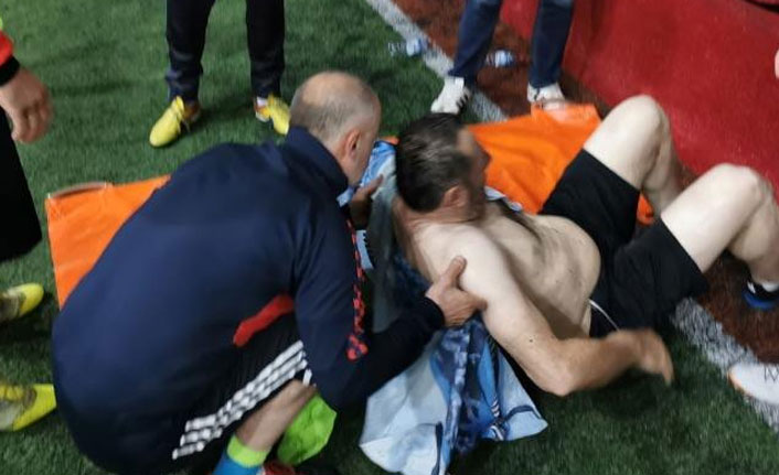 Maç yaparken kalp krizi geçirdi