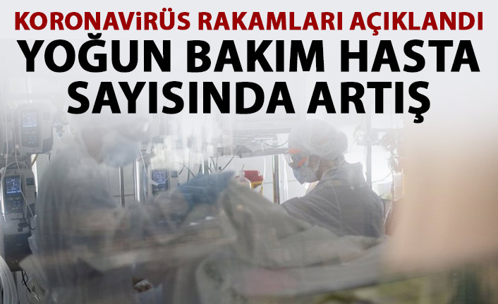 Günlük koronavirüs rakamları açıklandı: Yoğun bakım hasta sayısında artış