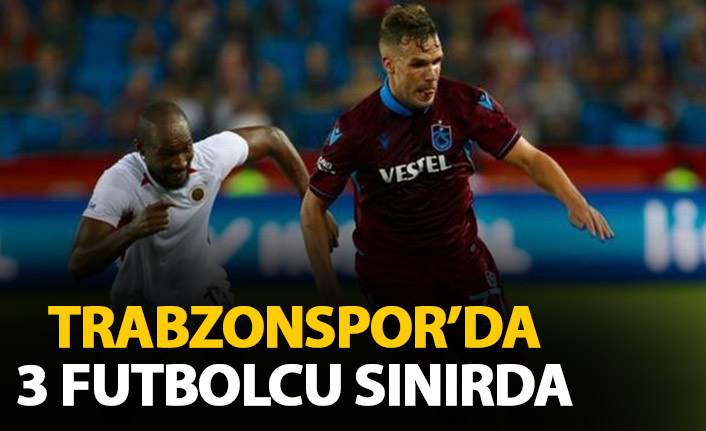 Trabzonspor'da 3 futbolcuya uyarı