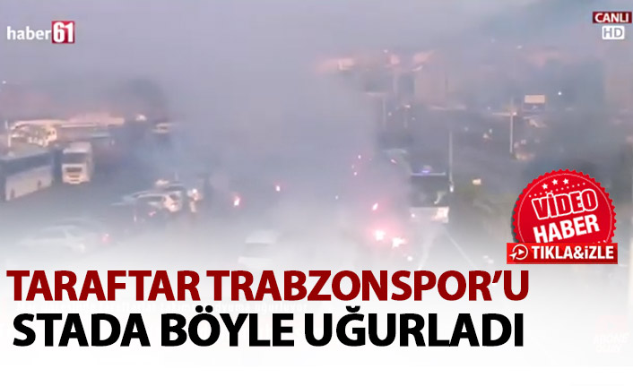 Trabzonspor taraftarı takımını stada uğrladı