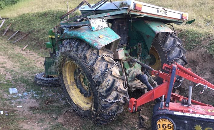 Traktör devrildi: 1 ölü