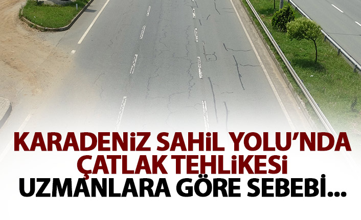Karadeniz Sahil Yolu'nda korkutan görüntüler