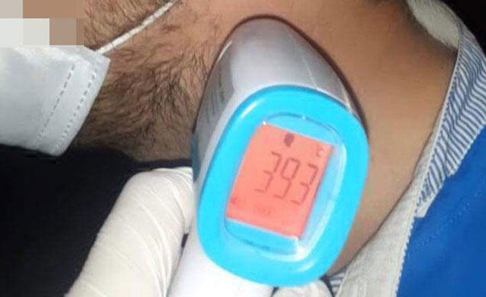 Ateşi yüksek çıkan yolcu otobüsten indirildi!