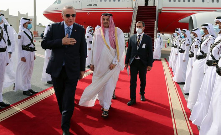 Cumhurbaşkanı Erdoğan Katar'da