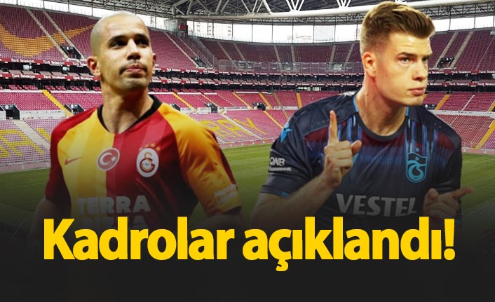 Galatasaray – Trabzonspor maçında ilk 11’ler belli oldu. 05.07.2020