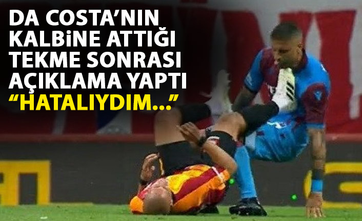 Trabzonspor maçında gördüğü kırmızı kart sonrası ilk açıklama