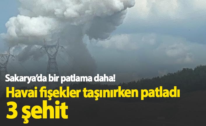 Taşınan havai fişekler patladı 3 asker şehit oldu