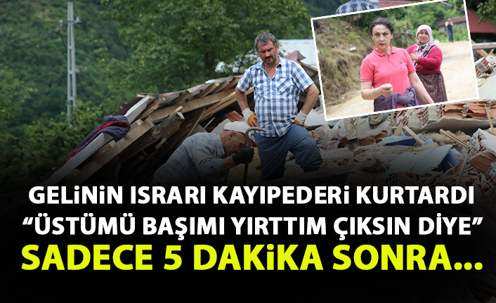 Trabzon'da gelinin ısrarı kayın pederini kurtardı! Sadece 5 dakikayla...
