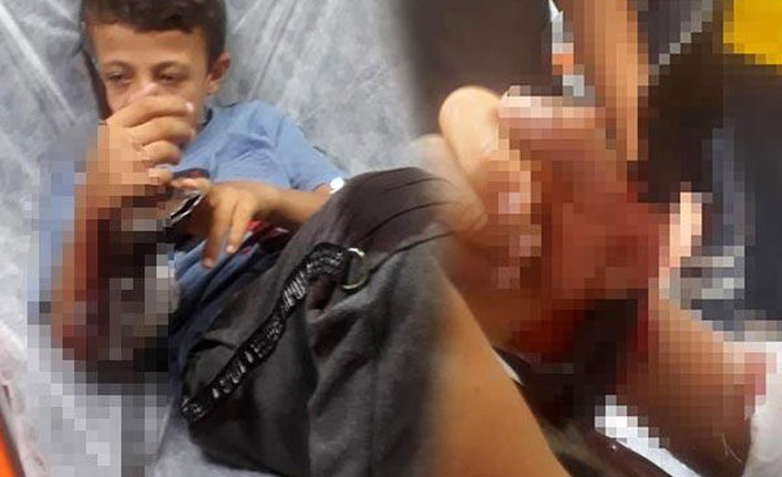 Minik çocuk dehşeti yaşadı!