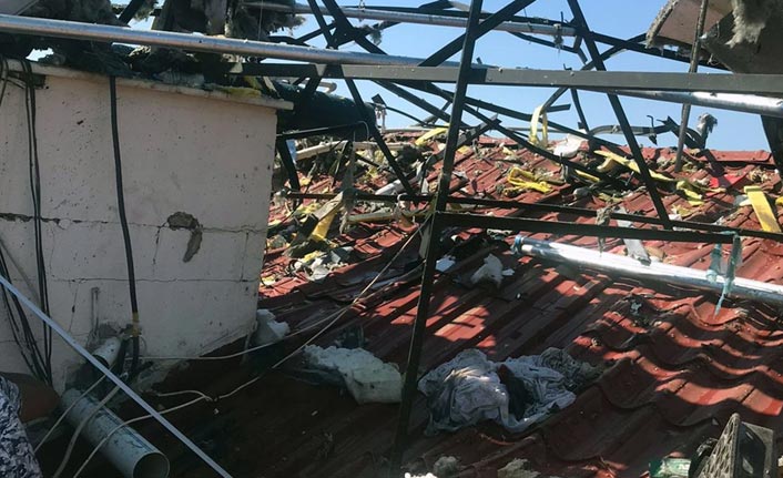 Su tankı patladı 2 kişi yaralandı