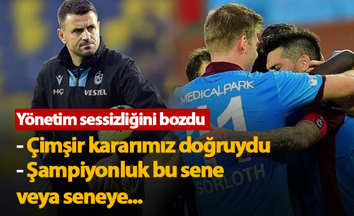 Trabzonspor Asbaşkanı Alp'ten şampiyonluk açıklaması: Ama bu sezon ama gelecek sezon...