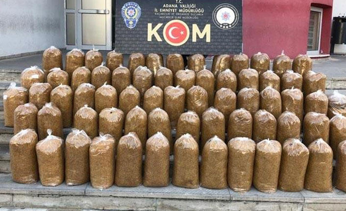 320 kilo kıyılmış tütün ele geçirildi!
