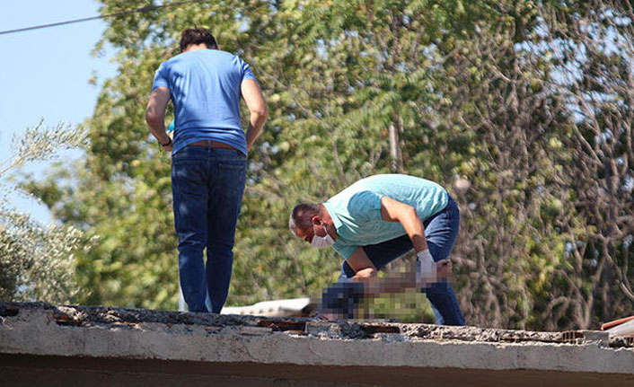 Metruk binanın damında ölü bulundu