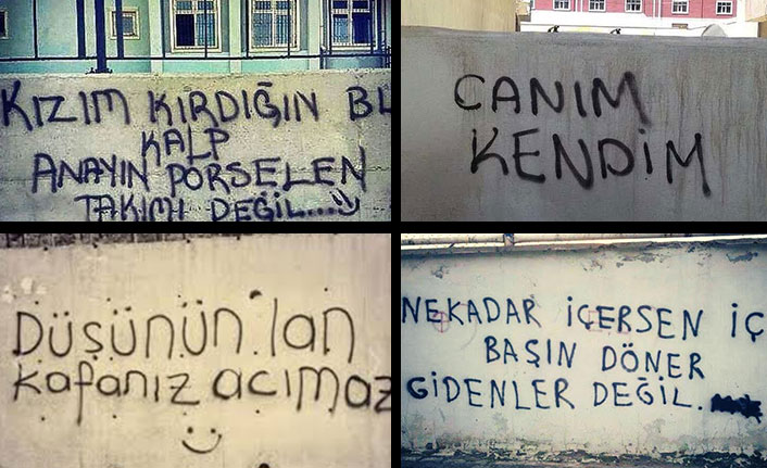 En güzel ve en komik duvar yazıları