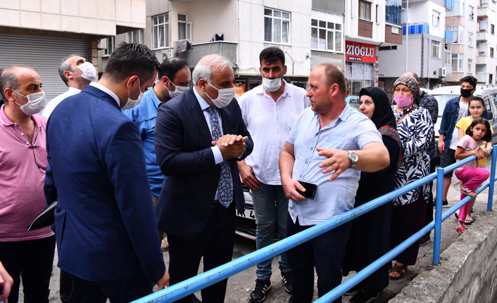 Trabzon'da evleri yanan aileye Zorluoğlu'ndan ziyaret