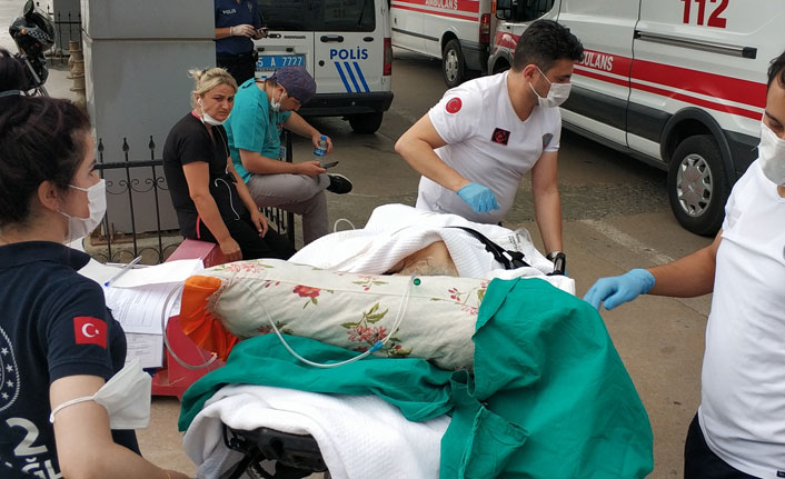 93 yaşındaki kadın yangında ağır yaralandı