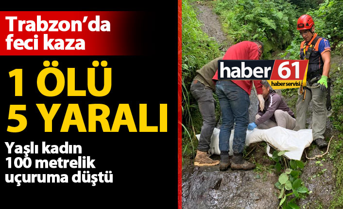Trabzon'da feci kaza:1 ölü 5 yaralı. 21.07.2020