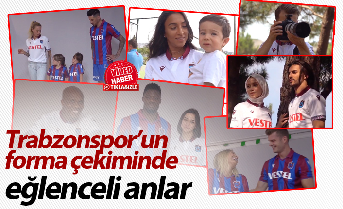 Trabzonspor’un forma çekiminde eğlenceli anlar