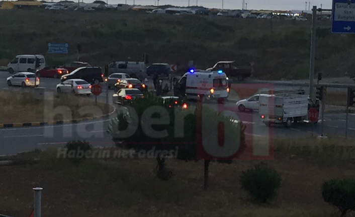 Trabzon’da kamyonet ile otomobil çarpıştı: 1 yaralı