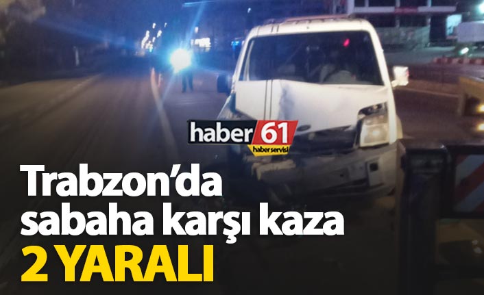 Trabzon'da kaza: 2 yaralı