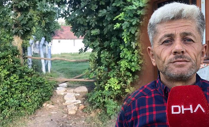 Komşusu ‘tapulu arazim’ diyerek evinin yolunu kapattı!