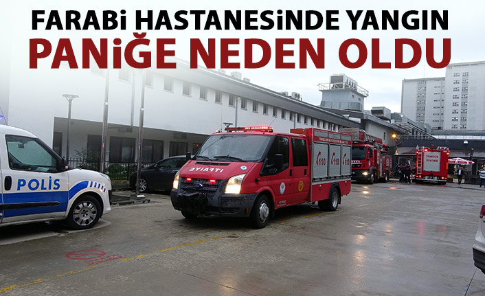 Trabzon'da hastanede yangın paniğe yol açtı
