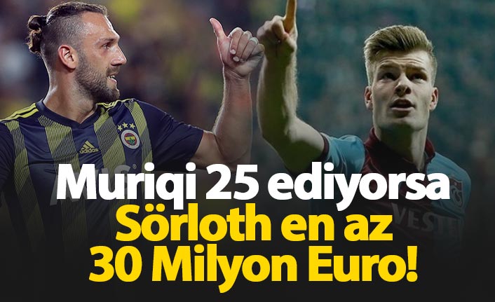Muriqi 25 ederse Sörloth 30 eder!