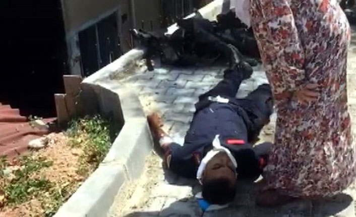 Jandarmaları taşıyan minibüs kaza yaptı